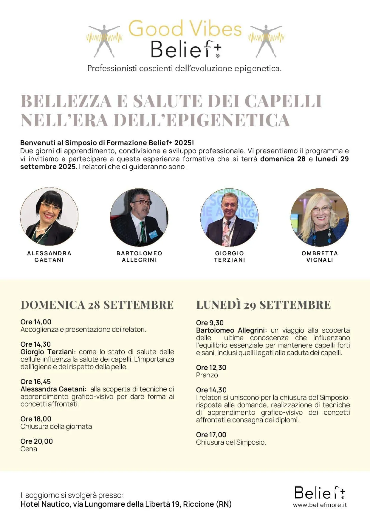 Simposio Belief+ 2025 Settembre 28/29